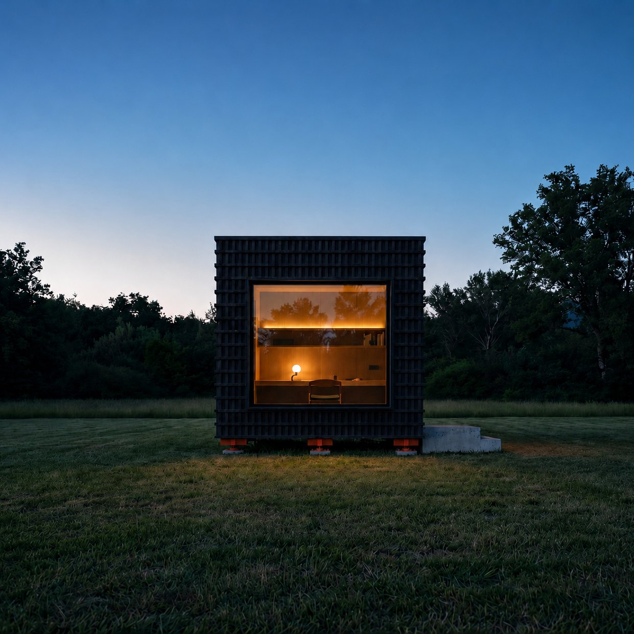 The Study — evening exterior